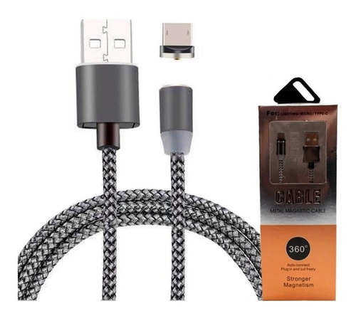 Cable De Carga Punta Metálica Magnético Micro Usb - 6225