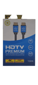 CABLE PREMIUM HDMI 1,5MTS 8K ENGOMADO / 2160P