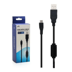 CABLE CARGADOR JOYSTICK PS4 CON FILTRO + CAJA 3 MTS