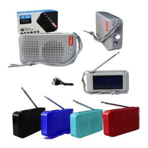 Parlante Bluetooth Tg-184 - Panel Solar, Fm, Sd, Recargable, Linterna.