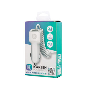 CARGADOR AUTO MICRO USB / 2.1A / KARSEN  Apolo / 6404