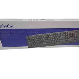 Teclado Verbatim Usb Pc / 98121 / Negro