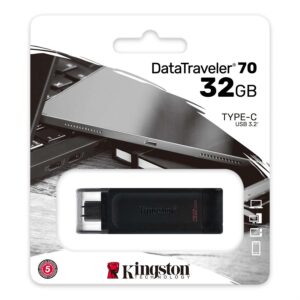 Pendrive Kingston 32gb /  DataTraveler 70 / DT70 USB-C / Type C