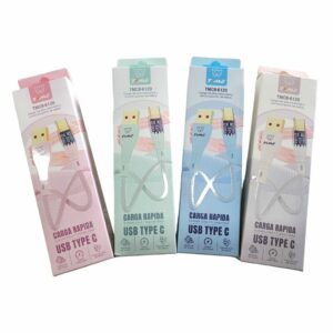 Cable USB A Tipo C / 3.1A C/LUZ TIME CAB-41004