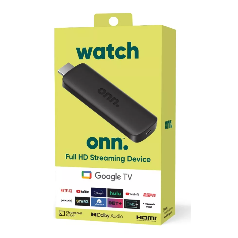 TV STICK ONN / Google Tv / Full Hd / 8gb Almac. / 1.5 Ram