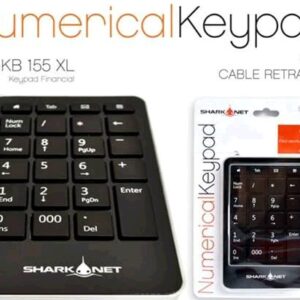 Teclado Numérico Shark Net / Cable Retractil / SN-KB 155 XL
