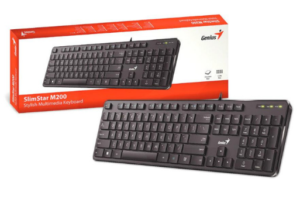 Teclado Multimedia Genius / Slimstar M200 / Usb / Color Negro