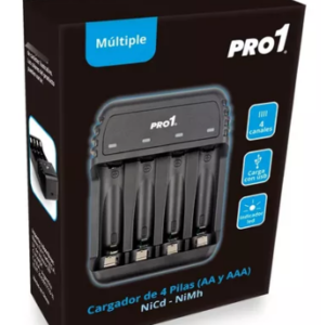 Cargador de Pilas Pro1 / p/4 pilas / AA /AAA / PRO1 NiCd-NiNh