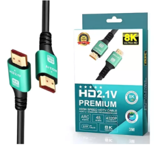 CABLE PREMIUM HDMI 3MTS 8K ENGOMADO / 47006 / 47011