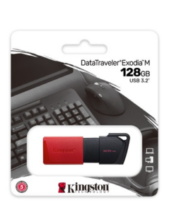 PENDRIVE KINGSTON EXODIA DTXM /128.00 GB / ROJO / USB 3.0