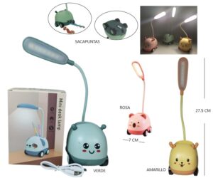 LAMPARA VELADOR INFANTIL C/ SACAPUNTAS / LED-83017