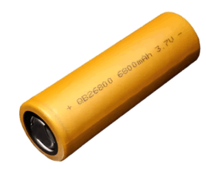 Pila Bateria 18650 Naranja Calidad / 3.7v / Sin Teton. / 6800mah