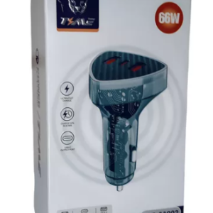 CARGADOR DE AUTO 12V 24V / 66W / 2 PUERTOS / 1 PUERTO TIPO C PD36W / TIME CAR-53002