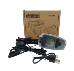 Luz Led Recargable Para Bicicleta  / BOCINA / VELOCIMETRO / HJ-065