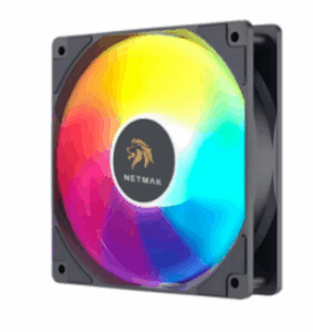 FAN COOLER NETMAK / NM-8025-T / CON LUZ RGB / 80MM