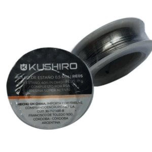 ROLLO DE ESTAÑO 0,5mm / KUSHIRO RE05 / 60% ESTAÑO / 40% PLOMO / 17gr