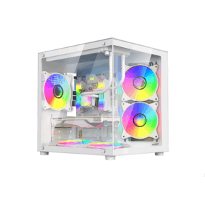 GABINETE SENTEY A8 WHITE / 5 COOLER ARGB MICRO
