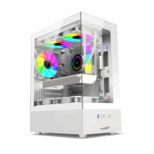 GABINETE SENTEY H10 WHITE / 5 COOLERS ARGB