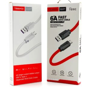 CABLE TIPO C 6A /  CARGA RAPIDA / CALIDAD / TRANYOO T-S19 C