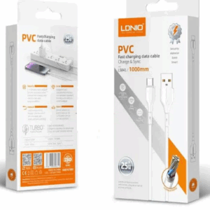 Cable Usb tipo C Carga Rapida / Ldnio Ls841 / Pvc / 25w / 1metro / Blanco