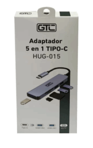 Adaptador 5 En 1 Tipo-C / GTC Hug-015 / Usb / Pc / Micro SD