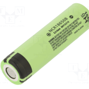 BATERIA PILA RECARGABLE 18650 / VERDE / 3,7V / ALTA POTENCIA / NCR18650B