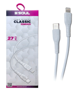 CABLE USB TIPO C A IPHONE / SOUL CLASSIC / 27W