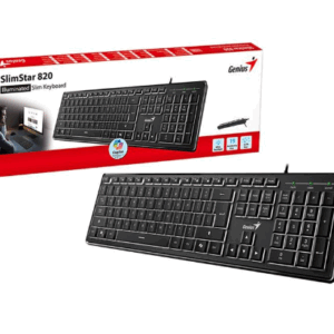 TECLADO GENIUS SLIMSTAR 126 SMART / TECLAS BAJAS / BLACK