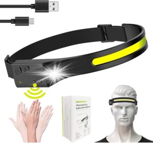 LINTERNA MINERA  VINCHA / CON SENSOR DE MOVIMIENTO / BATERÍA RECARGABLE / 350