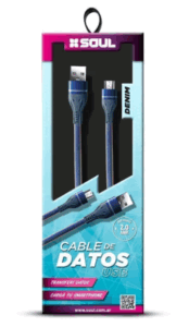 CABLE MICRO USB SOUL DENIM / 1 METRO