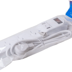 Zapatilla Prolongador / 4 Tomas / 2 Usb / Cable 1,5m / Etheos PL4T2USB