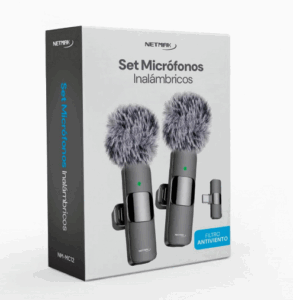MICROFONO CORBATERO SET x 2 / NETMAK NM-MC12 / INALAMBRICOS
