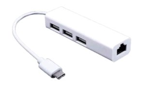 ADAPTADOR  USB TIPO C A RJ45-3USB / NETMAK NM-TC40