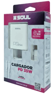 Cargador Celular 35W Soul / Carga Super Rápida / Usb-c / Incluye cable