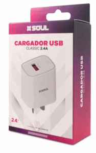 CARGADOR CABEZAL SOUL / USB 2.4A / CVJ-XUSB1BL