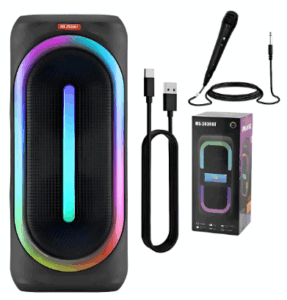 Parlante Portátil Bluetooth / 7 juegos de luces LED / Malibu MS-2038BT