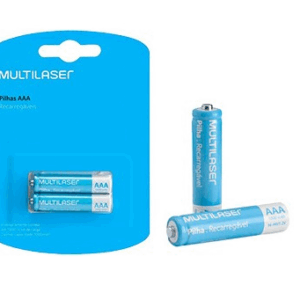 Multilaser Pila Recargabe AAA 1000mAh / Blister x2 / CB051