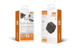 CARGADOR CABEZAL LDNIO Q1 / CARGA RAPIDA / 20W / 1 PUERTO USB / 1PUERTO USB-C
