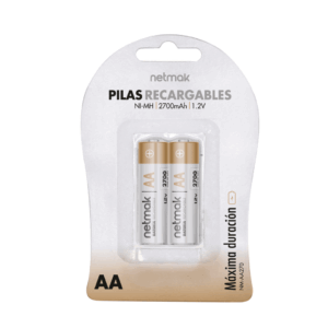 Pila Recargable AA 2700Mah / Netmak NM-AA270