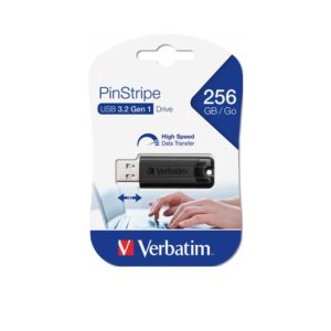 PENDRIVE VERBATIM 256GB PINSTRIPE / USB 3.0