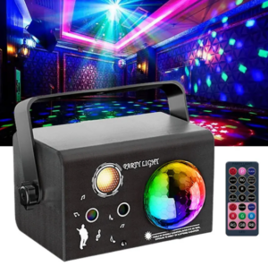 PROYECTOR LASER + BOLA MAGICA + UV / CONTROL REMOTO / EMS-45