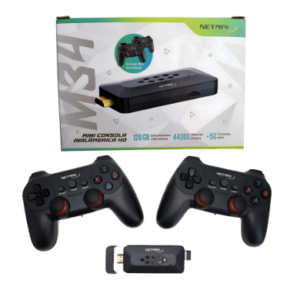 CONSOLA JUEGOS RETRO GAME BOX STICK 2.4G WIRELESS NM-M34 / Hdmi / 128gb / 2 Joysticks Inalámbricos / 50 Emuladores / 44.000 Juegos