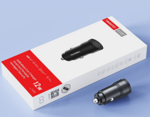 CARGADOR PARA AUTO / METALICO / 12W / 2 PUERTOS USB / TRANYOO T-C20